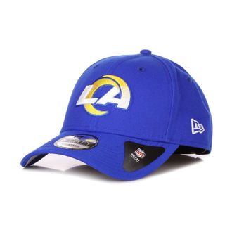 New Era Accessoires, unisex, Blauw, ONE Size, Polyester, Los Angeles Rams Gebogen Klep Pet