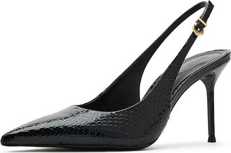 Schutz Paola High Womens Heels Black 1 : 10.5 M, Leather