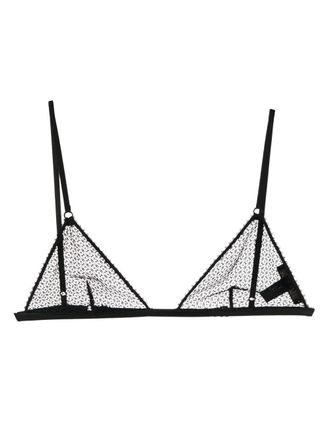 Kiki De Montparnasse Reggiseno con design alluncinetto - Nero