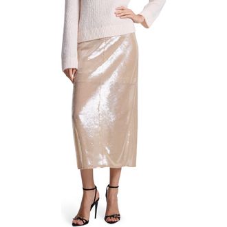A.L.C. Monroe Sequin Midi Skirt in Clear at Nordstrom Rack, Size Medium