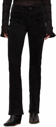 Sanctuary Velveteen Hayden Bootcut Pants In Black