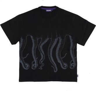 Octopus Heren, Tops, Zwart, Maat: M Katoen