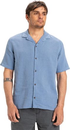 Quiksilver Funktionshemd QUIKSILVER Sunrise, Herren, Gr. L, US-Gr&ouml;ssen, blau (coronet blau), Obermaterial: 55% Walkfrottier, 45% Hanf;, Hemden Funktionshemd