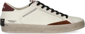 Crime London Schoenen, Heren, Wit, 42 EU, Katoen, Distressed Sneaker