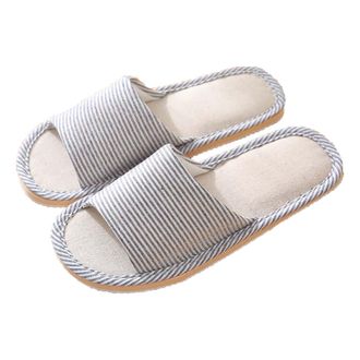 Generic Womens Slippers, Ladies Slippers Open Toe Non-Slip Memory Foam Comfortable and Breathable Ladies Soft Comfy Memory Foam House Shoes with Anti-Skid Sol