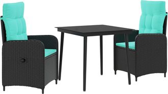 vidaXL Juego De Mesa Y Sof&aacute; 3 Uds. Vidaxl