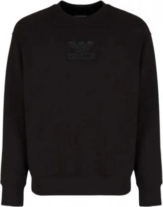 Emporio Armani Sweatshirts & Hoodies > Sweatshirts - Heren - Sweatshirts - Zwart - L - Hoodies & sweatvesten