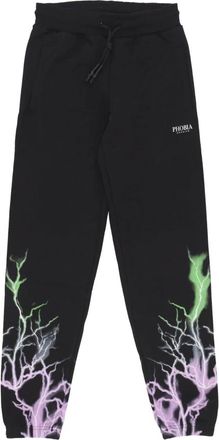 Phobia Archive Bicolor Lightning Print Pants - Heren - Sweatpants - Zwart - XL - Katoen - Broeken