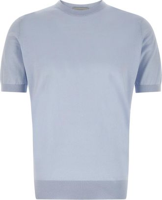 John Smedley Light Blue Kempton T-shirt