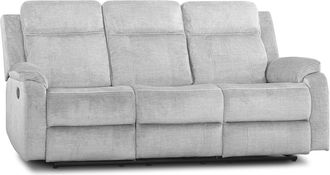 Home Heavenly Home Heavenly - Sof&aacute; Relax 3 Plazas Reimon, Sof&aacute; Reclinable En 2 Extremos, 1 Fijo Central, Apertura Por Palanca. Color: Gris
