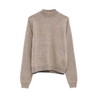 Jacquemus Maglia in Cachemire - - Knitwear - Donna - Beige - S