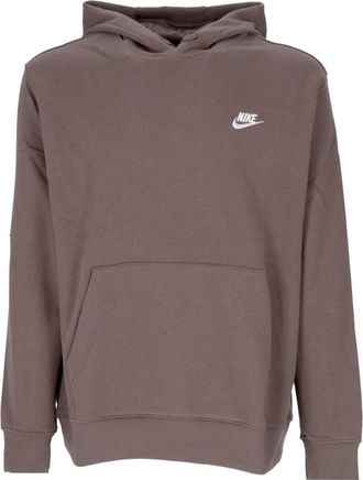 Nike Sportswear Club Fleece Hoodie - Heren - Sportshirts - Bruin - XL - Katoen - Fitness