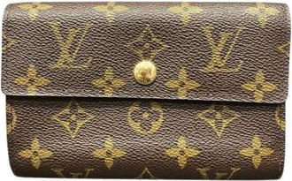 Louis Vuitton Pre-owned Wallets, female, Brown, Size: ONE SIZE Pre-owned Monogram Tri-fold Wallet