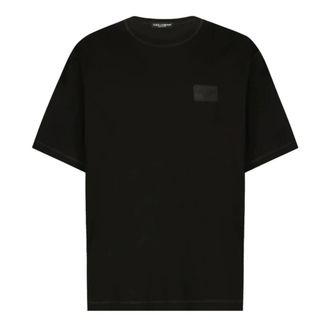 Dolce & Gabbana Camiseta de Algod&oacute;n - Tops - Hombre - Negro - L