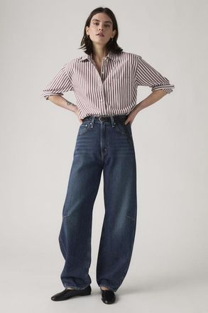 Levi's Vaqueros Barrel con cincha - Mujer - 23X29 - Lavado oscuro / New Shades