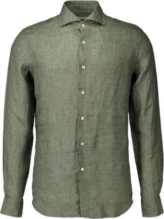 Xacus Groen Overhemd Lange Mouw - Heren - Casual Overhemden - Groen - 2XL - Overhemden