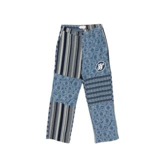 Honor The Gift Wide Trousers, male, Multicolor, Size: W30 Tapestry Patchwork Trousers