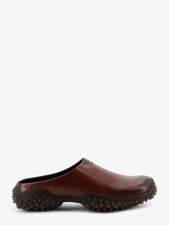 Miu Miu Sabot in pelle con logo lettering in rilievo - MIU MIU - gender_Woman