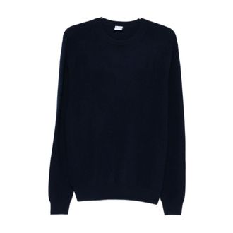 Aspesi Round-neck Knitwear, male, Blue, Size: M M127 Sweater