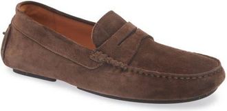 Gentle Souls Redondo Penny Loafer in Brown Suede at Nordstrom, Size 10.5