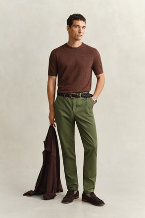 GANT Men Slim Fit Classic Chinos (44/34) DRY HERB GREEN