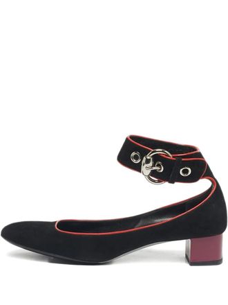 Gucci Ankle strap block heel pumps - Black