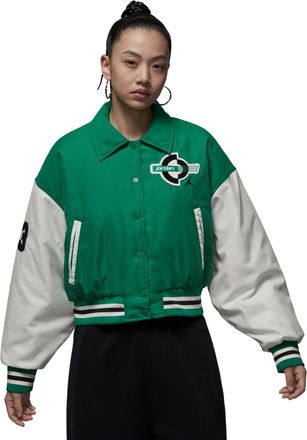 Nike Jordan (WMNS) Air Jordan Brooklyn Therma-Fit Varsity Jacket Malachite Sail HV0404-365