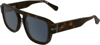 Lacoste Rechthoekige Zonnebril - Heren - Zonnebrillen - Bruin - 53 MM - Accessoires
