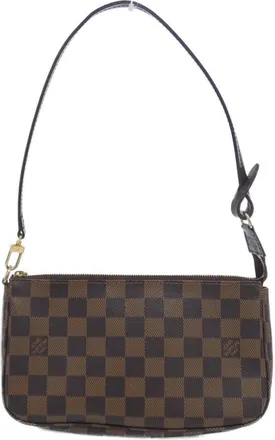 Louis Vuitton Ebene Coated Canvas Pochette Pouch (Pre-Owned)