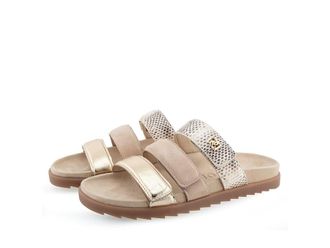 Aerosoles Lee Womens Sandals Gold Metallic Leather : 7 M, Leather/Rubber