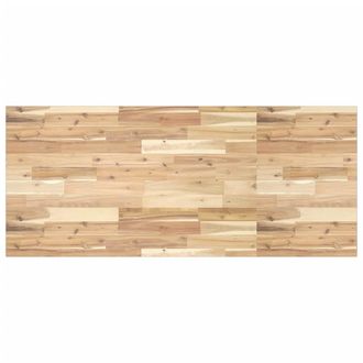 Berkfield Home Desk Top Untreated 120x60x2 cm Solid Wood Acacia in Brown | Size: 120 x 60 x 2 cm