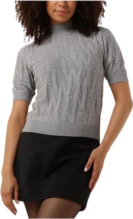 Twinset Dames, Truien, Grijs, Maat: S