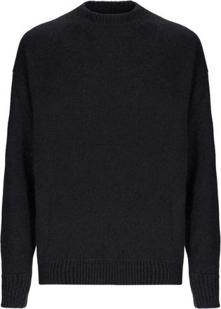 Laneus Rondgebreide kleding - Heren - Ronde hals truien - Zwart - S - Truien & Vesten