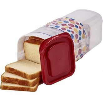 OEM Caja Para Guardar Pan De Pl&aacute;stico Transparente - Recipiente Herm&eacute;tico Para Pan De Molde, Panecillos O Pasteles - Crezuo