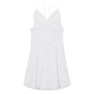 Alberta Ferretti Thin-Strap Sleeveless Dress - female - Alberta Ferretti - Short Dresses - White - 2XS - Dresses