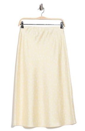 Renee C Polka Dot Midi Skirt in Butter at Nordstrom Rack, Size X-Small