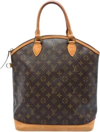 Louis Vuitton Tweedehands Canvas Louis Vuitton tassen - Dames - Vintage Handtas - Bruin - ONE Size - Vintage
