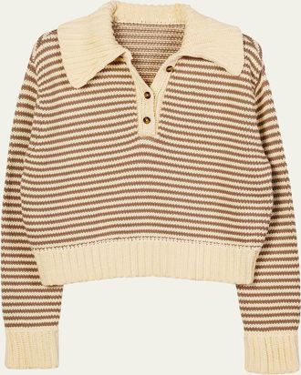 Ciao Lucia Doro Stripe Henley Sweater