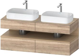 Duravit Qatego Consola Mueble Bajo Lavabo, 2 Extensiones, 2 - Duravit