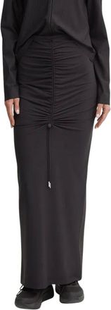 Sportalm Falda Larga con Cord&oacute;n y Fruncido - Skirts - Mujer - Negro - M