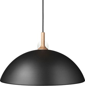 Belid Bowl Dome Plaf&oacute;n Colgante Plano Negro 1x E27