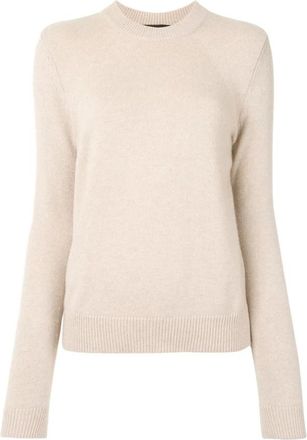 Proenza Schouler Beige Kasjmier Trui - Dames - Cashmere truien - Beige - L - Kasjmier - Truien & Vesten