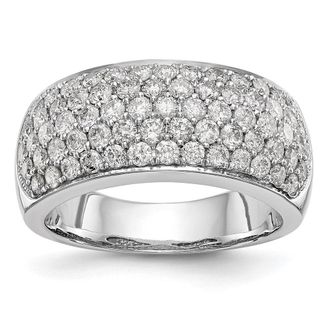 Diamond2Deal 14k Gold Lab Grown Diamond Wedding Band Ring 1.62Ct Clarity- VS Color- D-E