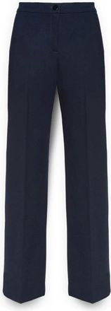 Elena Miro Milanese Steek Broek - Dames - Wijde Broeken - Blauw - XL - Polyester - Broeken
