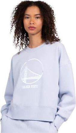 Starter Womens Starter Light Blue Golden State Warriors Pastel Boxy Sweatshirt at Nordstrom, Size Small