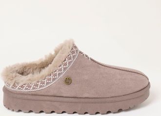 Fat Face FatFace Lyra Dark Natural Mule Slippers