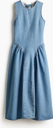 H&M R&uuml;ckenfreies Jeanskleid - Helles Denimblau