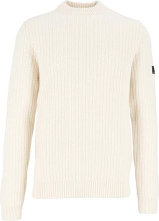 Barbour Oxham Crew Jumper - Heren - Ronde hals truien - Wit - L - Truien & Vesten