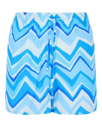 M Missoni Striped Dolphin Hem Shorts