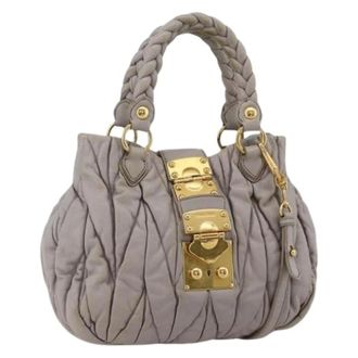 Miu Miu Pre-owned Handbags, female, Purple, Size: ONE SIZE Pre-owned Hand Bag
